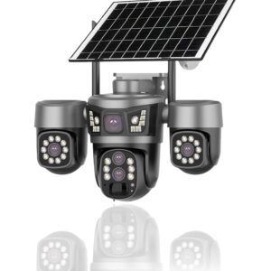 3 Motorize Kameralı 9MP Full HD Sim Kart & Solar Panelli Kamera ON-SG4346 ZOOM